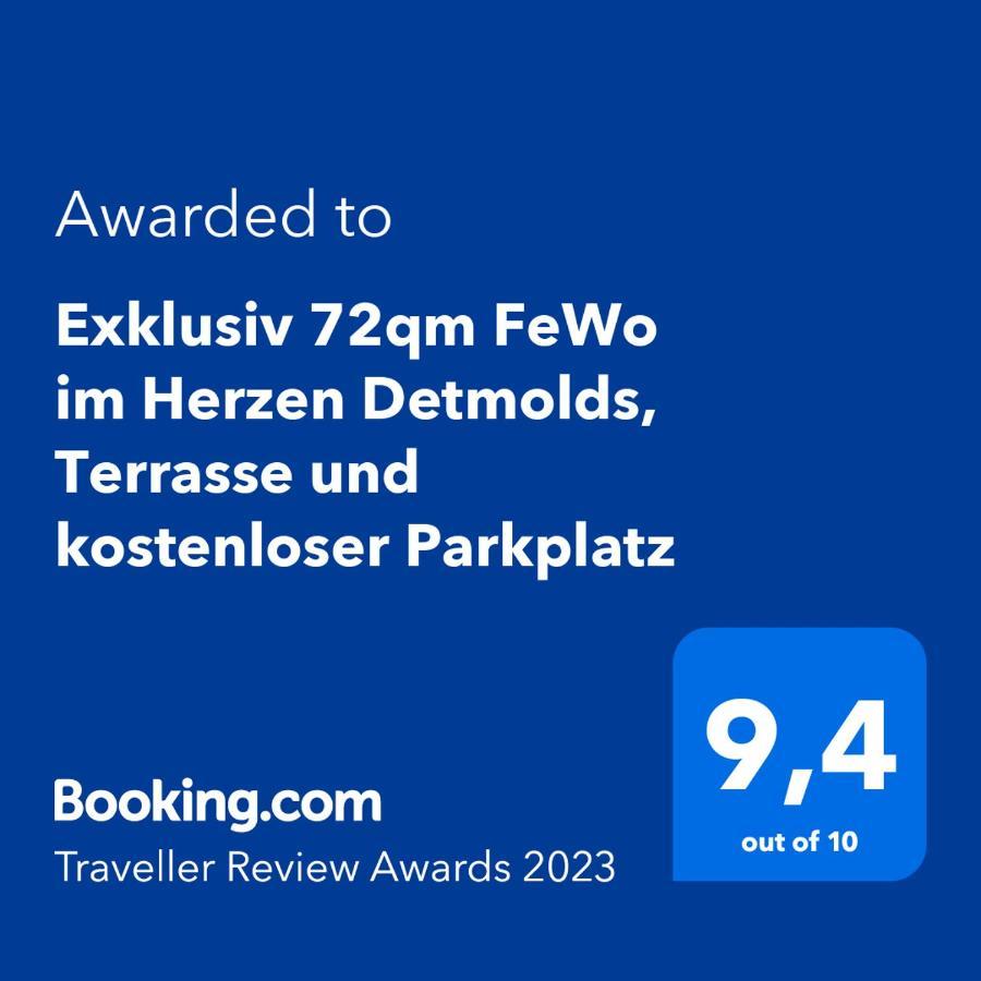 Exklusiv 72Qm Fewo Im Herzen Detmolds, Terrasse Und Kostenloser Parkplatz Exteriör bild